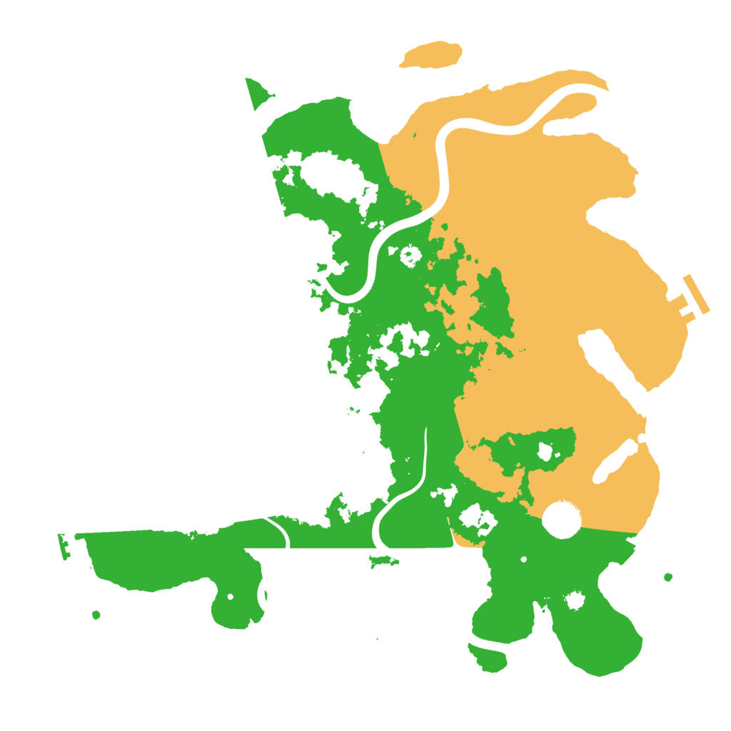 Biome Rust Map: Procedural Map, Size: 3500, Seed: 802960586