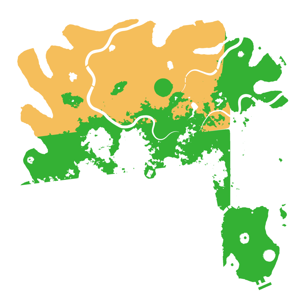 Biome Rust Map: Procedural Map, Size: 4500, Seed: 130409