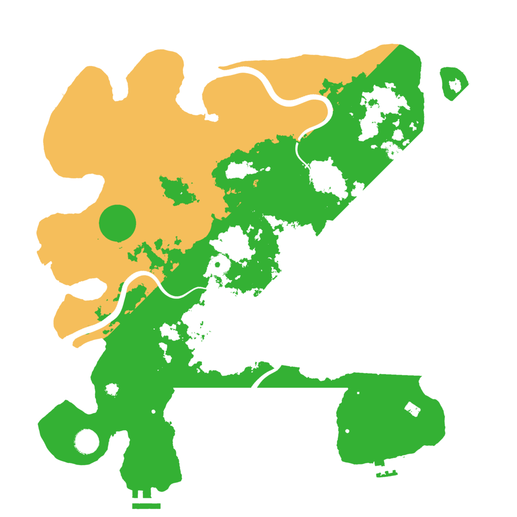 Biome Rust Map: Procedural Map, Size: 3700, Seed: 2106046671