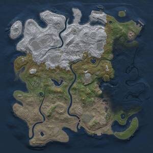 Thumbnail Rust Map: Procedural Map, Size: 4250, Seed: 4552920, 17 Monuments