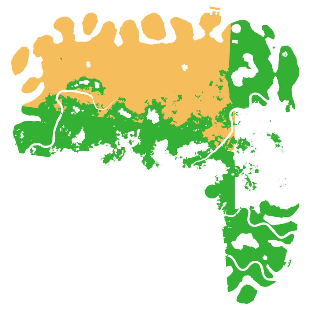 Biome Rust Map: Procedural Map, Size: 6000, Seed: 259940130