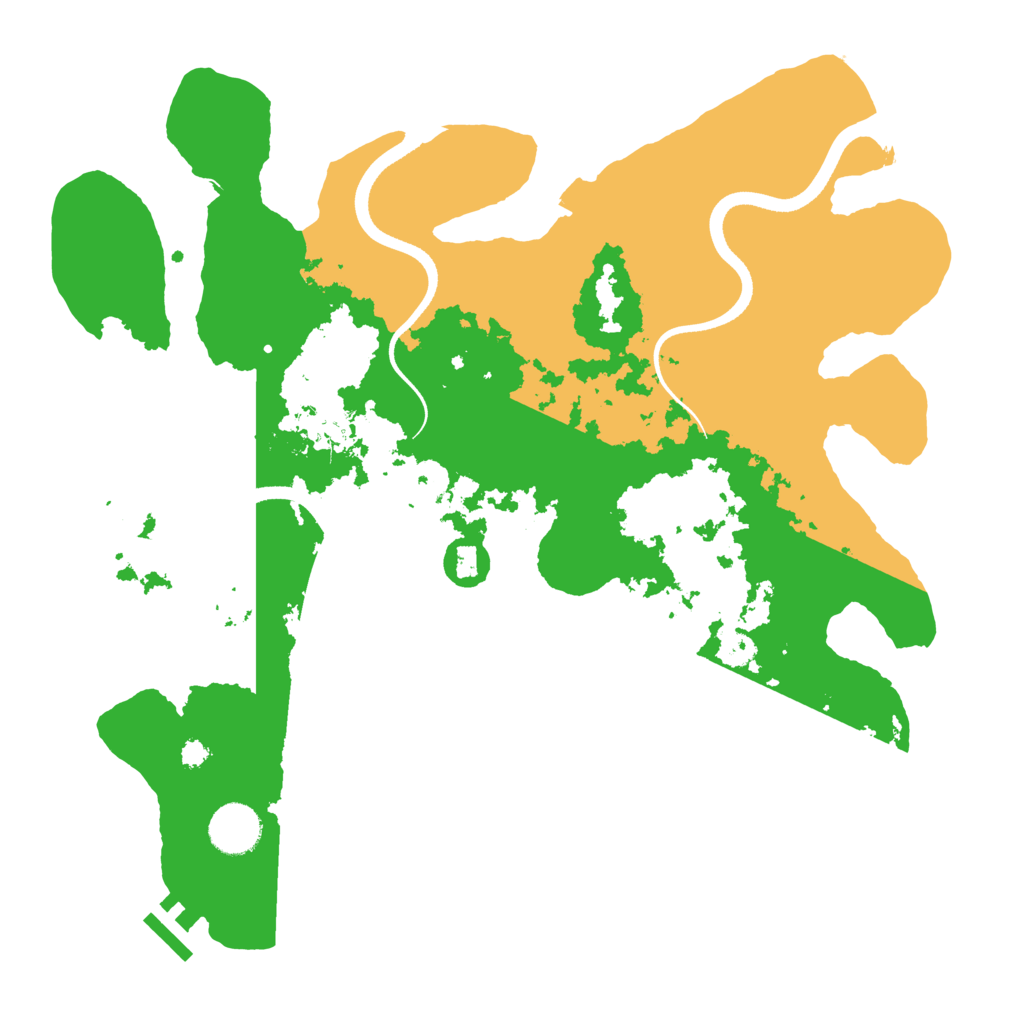 Biome Rust Map: Procedural Map, Size: 3498, Seed: 1031865839