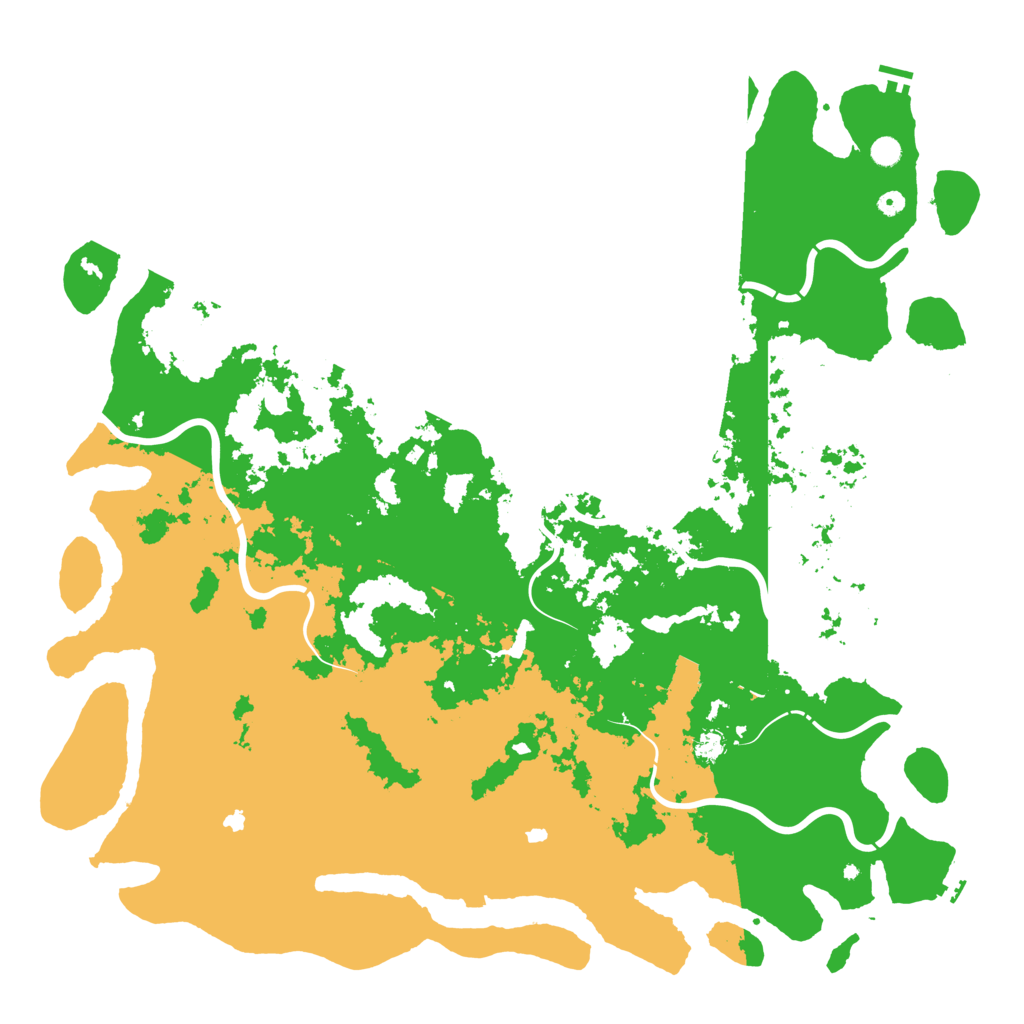 Biome Rust Map: Procedural Map, Size: 6000, Seed: 557893458