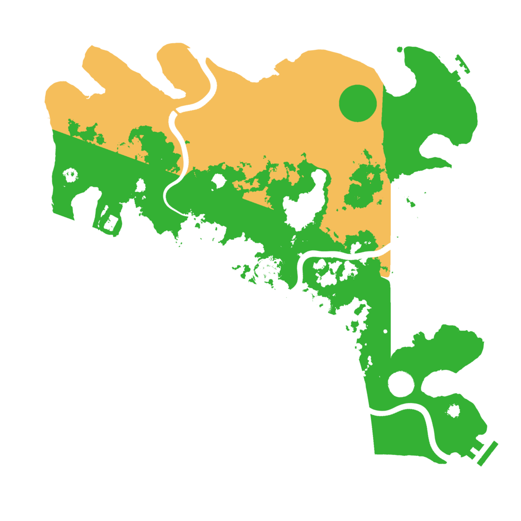 Biome Rust Map: Procedural Map, Size: 3700, Seed: 1375732476