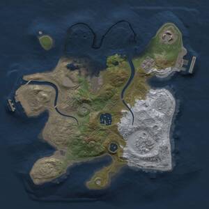 Thumbnail Rust Map: Procedural Map, Size: 2500, Seed: 319670519, 11 Monuments