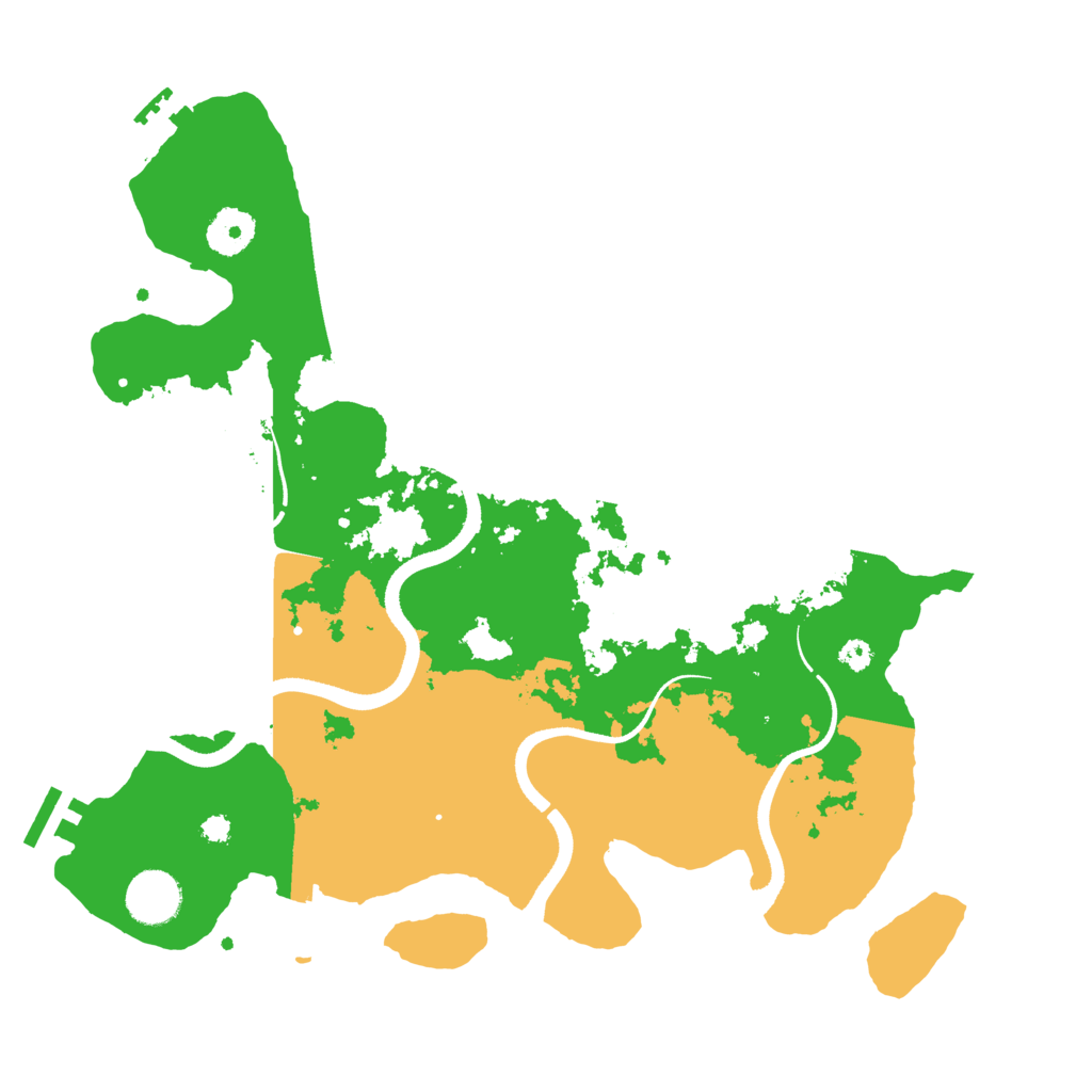 Biome Rust Map: Procedural Map, Size: 3500, Seed: 81157