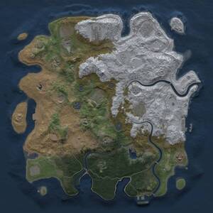 Thumbnail Rust Map: Procedural Map, Size: 4000, Seed: 1565481234, 19 Monuments