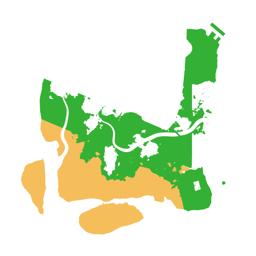 Biome Rust Map: Procedural Map, Size: 3000, Seed: 493905822