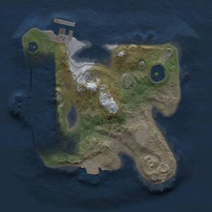 Thumbnail Rust Map: Procedural Map, Size: 2000, Seed: 6761107, 5 Monuments