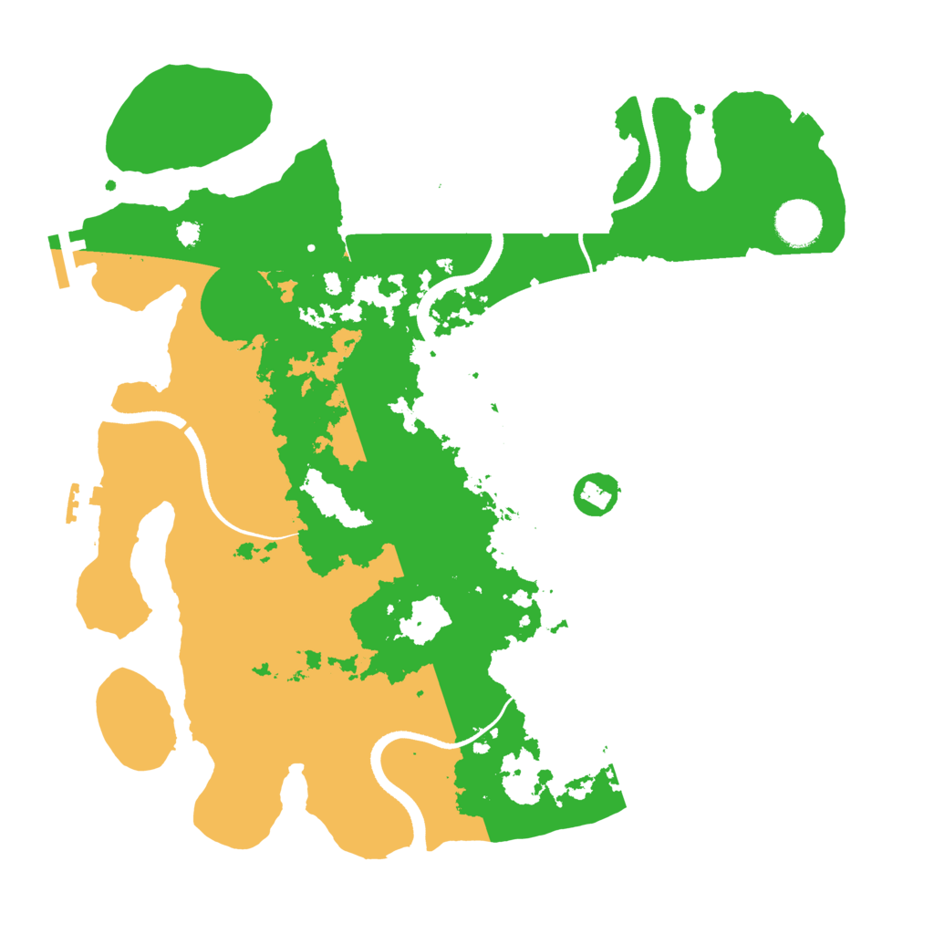 Biome Rust Map: Procedural Map, Size: 3500, Seed: 20403201