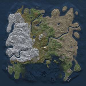 Thumbnail Rust Map: Procedural Map, Size: 4500, Seed: 1563243010, 17 Monuments