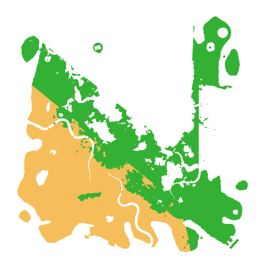 Biome Rust Map: Procedural Map, Size: 4500, Seed: 1743750165