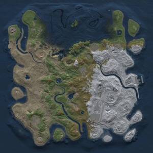 Thumbnail Rust Map: Procedural Map, Size: 4250, Seed: 1440274916, 16 Monuments