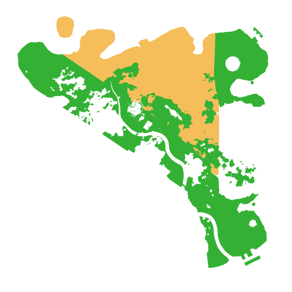 Biome Rust Map: Procedural Map, Size: 3500, Seed: 313349