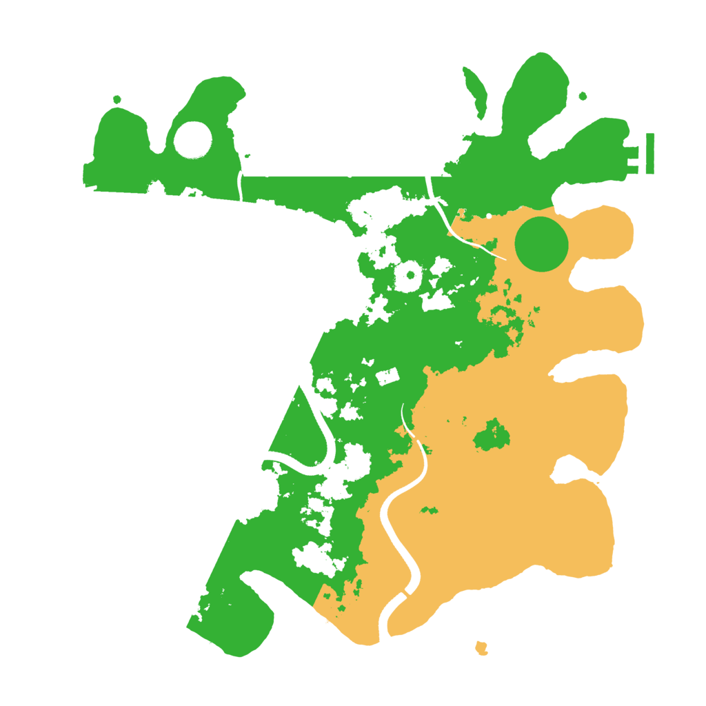 Biome Rust Map: Procedural Map, Size: 3500, Seed: 682766810