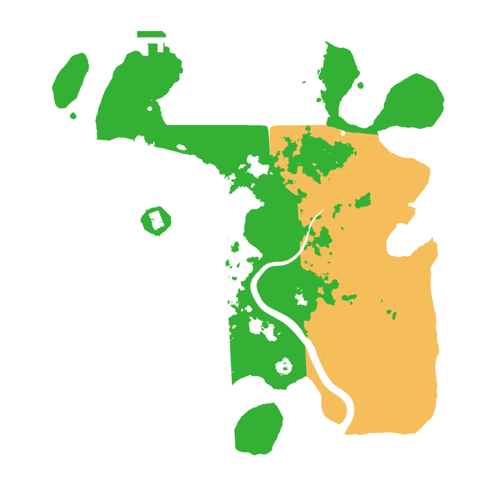 Biome Rust Map: Procedural Map, Size: 3100, Seed: 726351