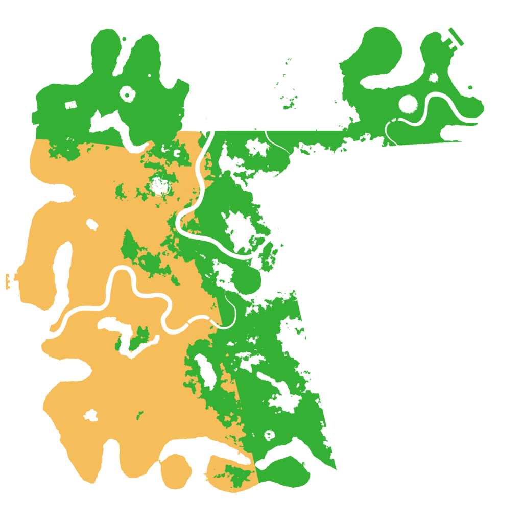 Biome Rust Map: Procedural Map, Size: 5000, Seed: 1618421581