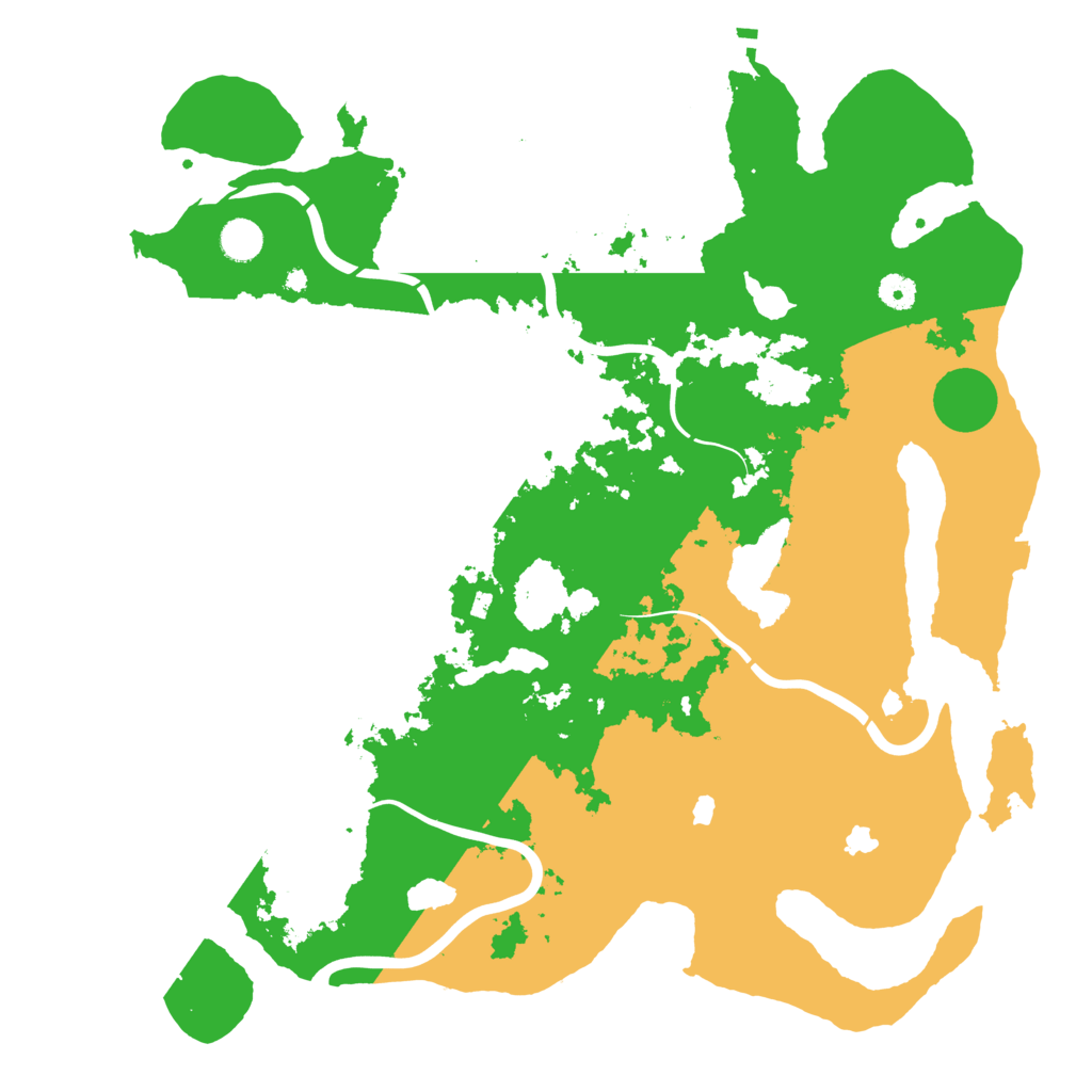 Biome Rust Map: Procedural Map, Size: 4500, Seed: 928725266