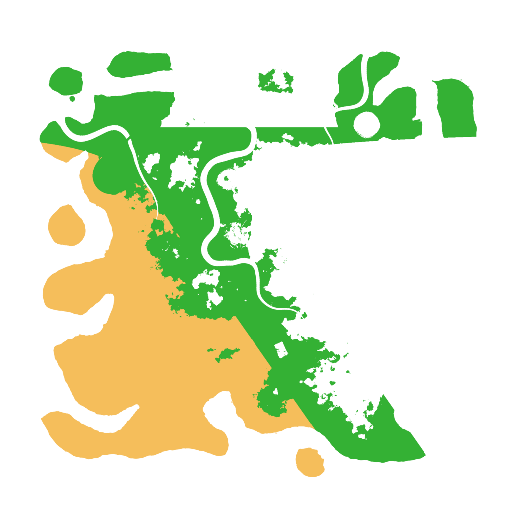 Biome Rust Map: Procedural Map, Size: 3700, Seed: 242125257