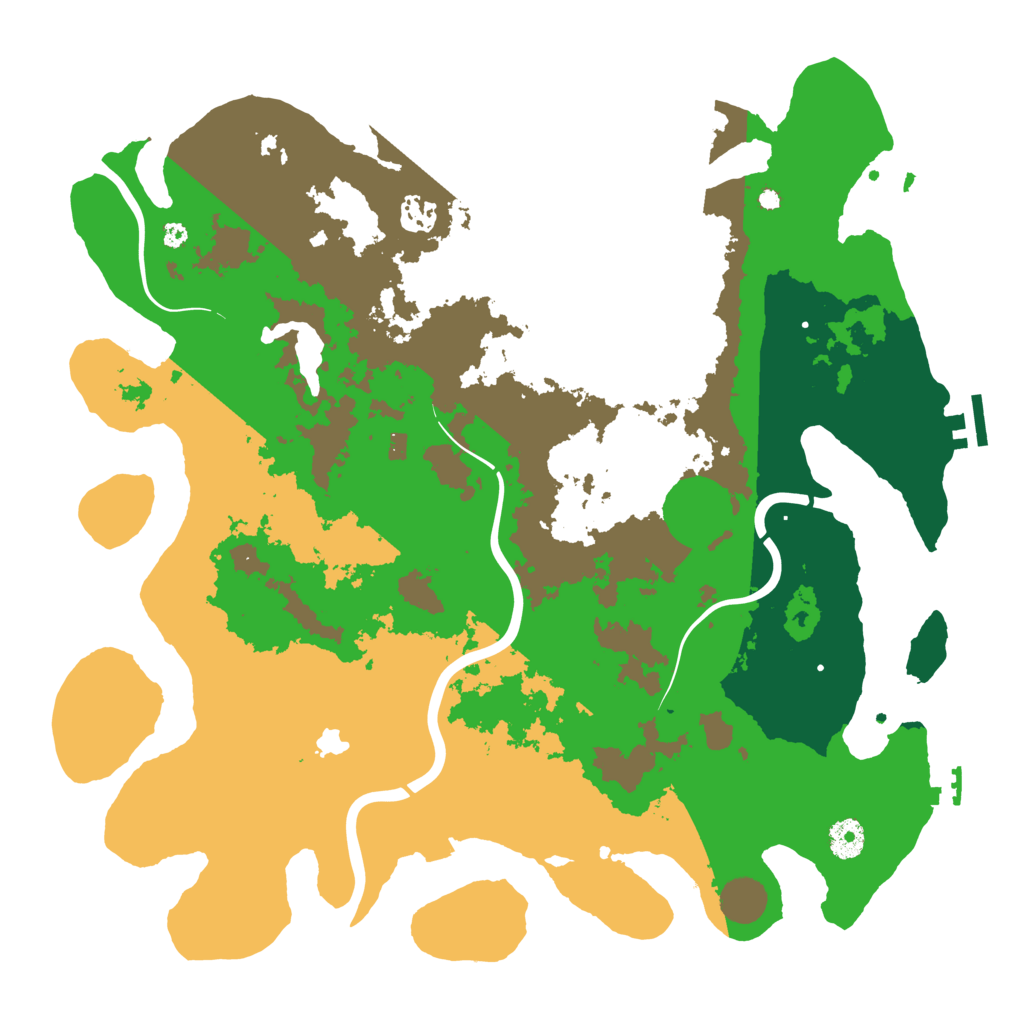 Biome Rust Map: Procedural Map, Size: 4000, Seed: 1788566508