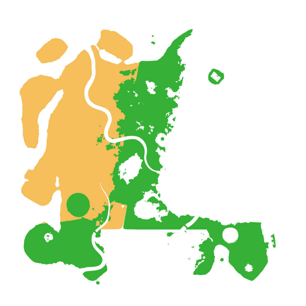 Biome Rust Map: Procedural Map, Size: 3500, Seed: 265804803