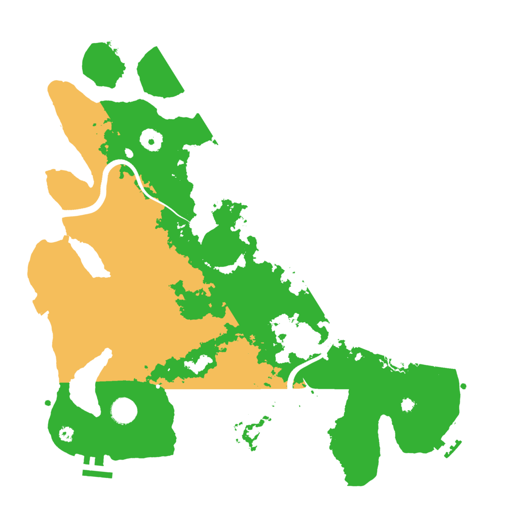 Biome Rust Map: Procedural Map, Size: 3500, Seed: 33864