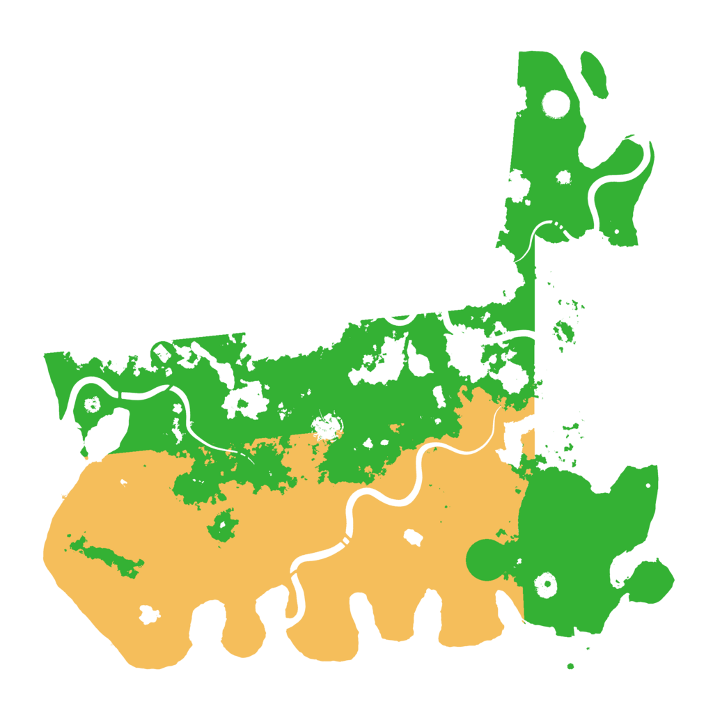 Biome Rust Map: Procedural Map, Size: 4500, Seed: 11124