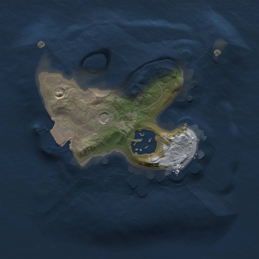 Rust Map: Procedural Map, Size: 1500, Seed: 4303204, 3 Monuments