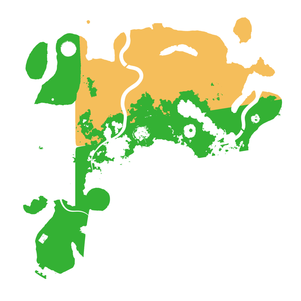 Biome Rust Map: Procedural Map, Size: 3500, Seed: 591889892