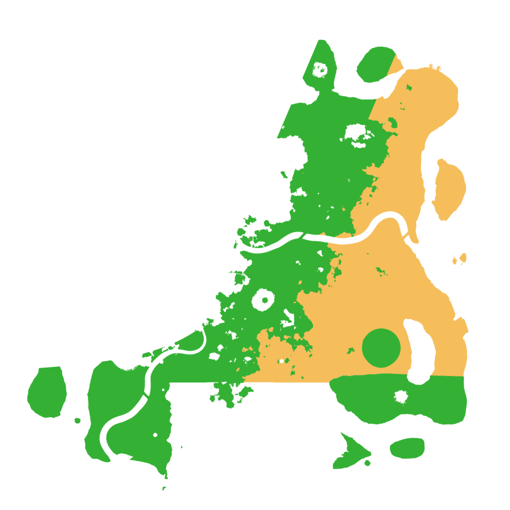 Biome Rust Map: Procedural Map, Size: 3500, Seed: 71332646