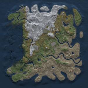 Thumbnail Rust Map: Procedural Map, Size: 4500, Seed: 1768763, 15 Monuments