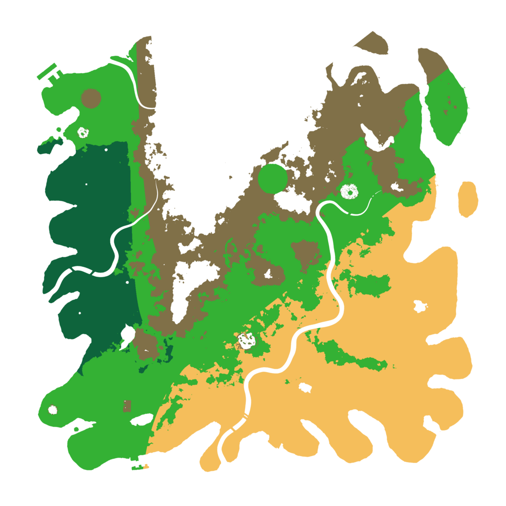 Biome Rust Map: Procedural Map, Size: 4500, Seed: 1768763