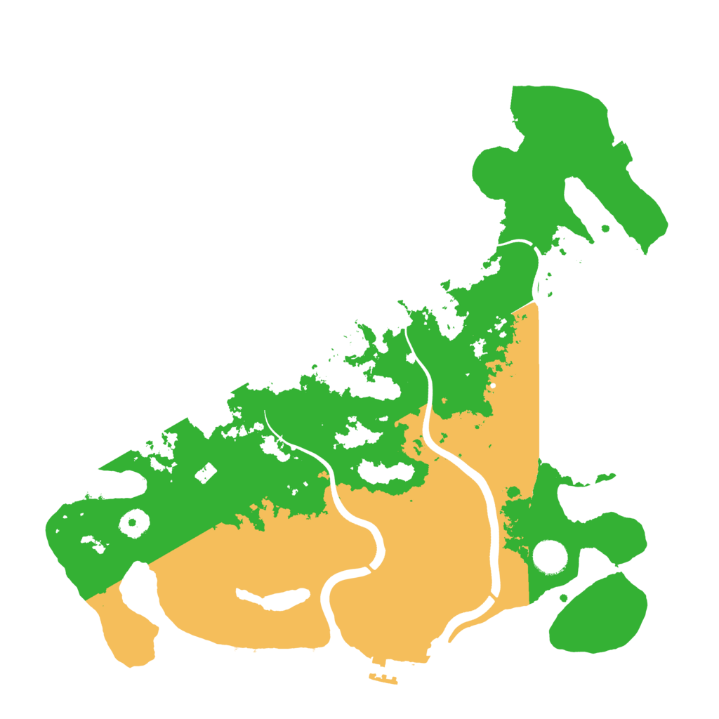 Biome Rust Map: Procedural Map, Size: 3750, Seed: 304114