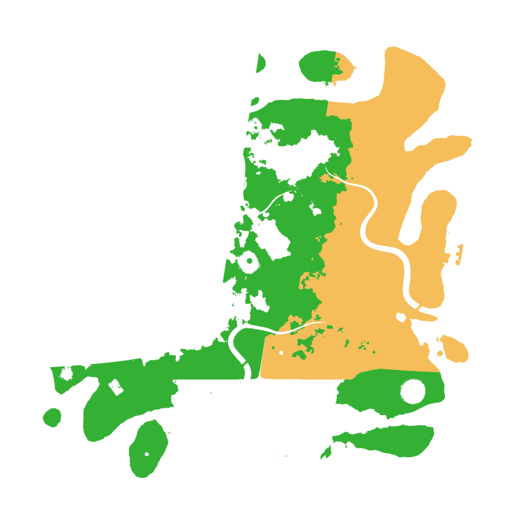 Biome Rust Map: Procedural Map, Size: 3600, Seed: 777878777