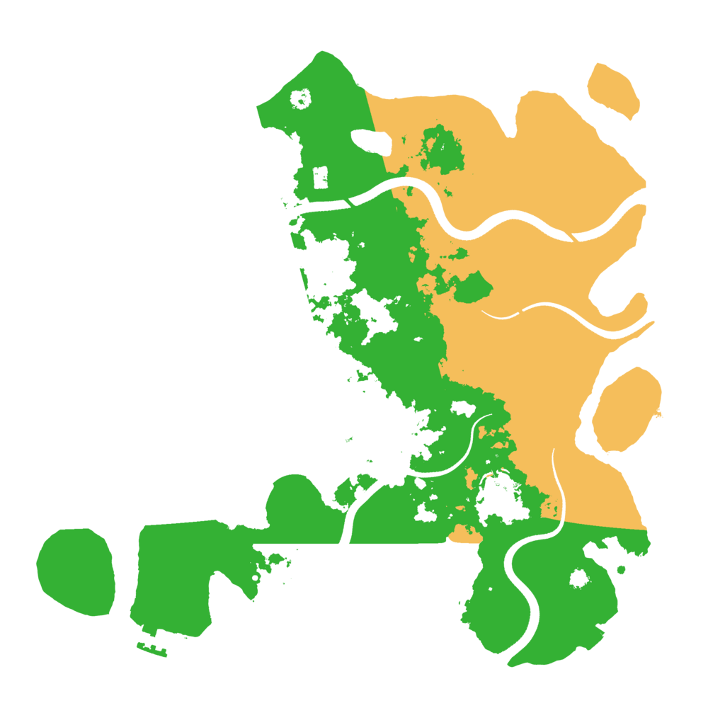 Biome Rust Map: Procedural Map, Size: 3500, Seed: 491950183