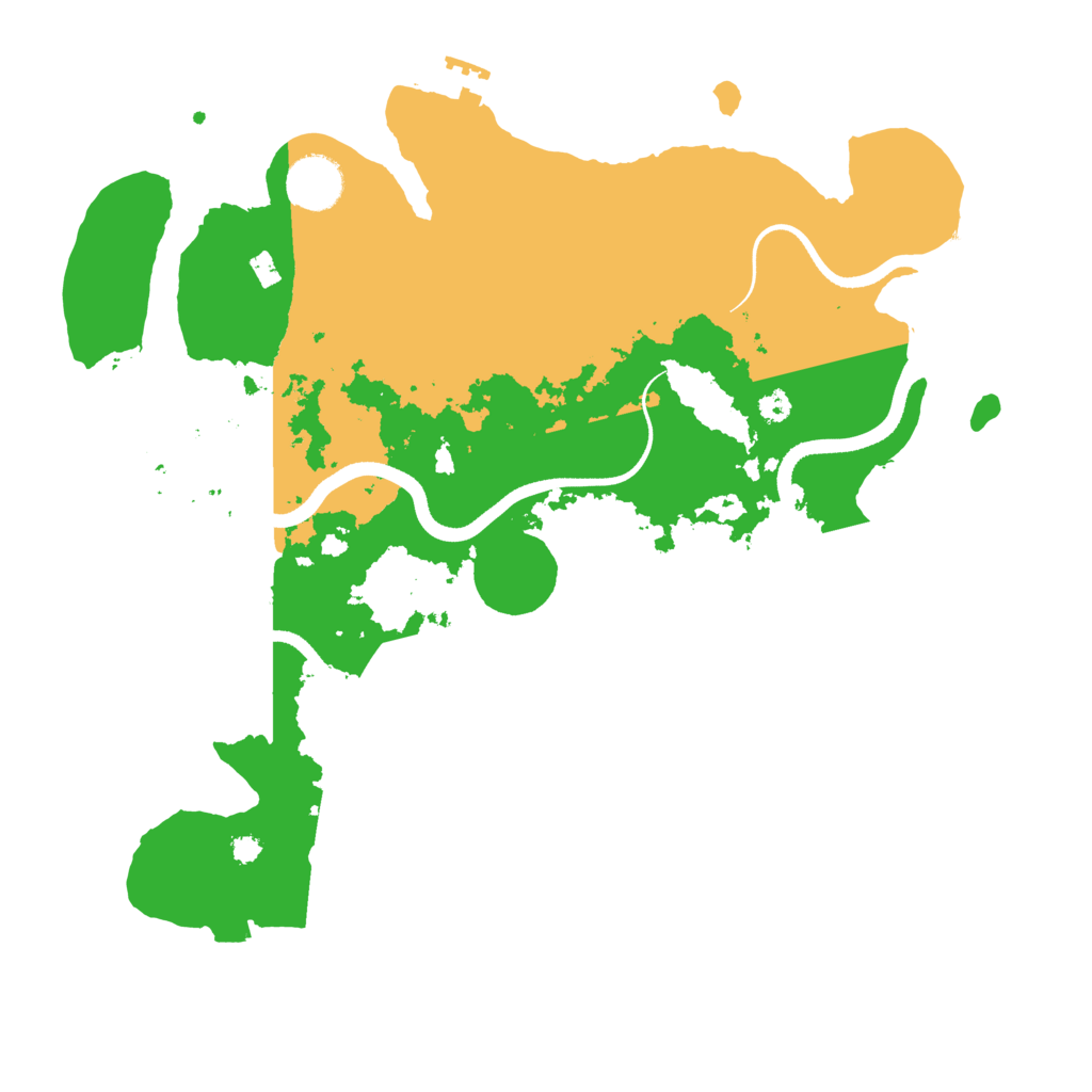Biome Rust Map: Procedural Map, Size: 3500, Seed: 1308551537