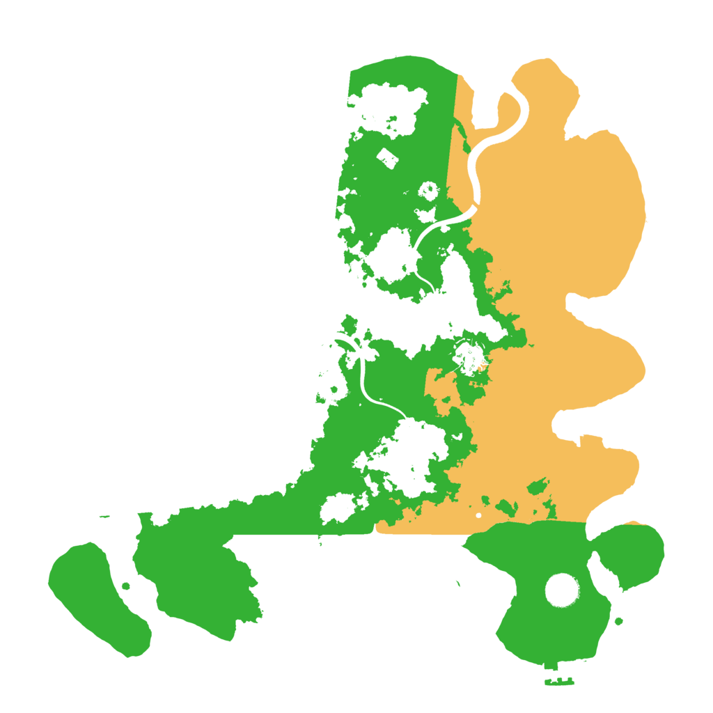 Biome Rust Map: Procedural Map, Size: 3700, Seed: 659941356
