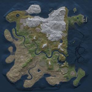 Thumbnail Rust Map: Procedural Map, Size: 4000, Seed: 824404797, 15 Monuments