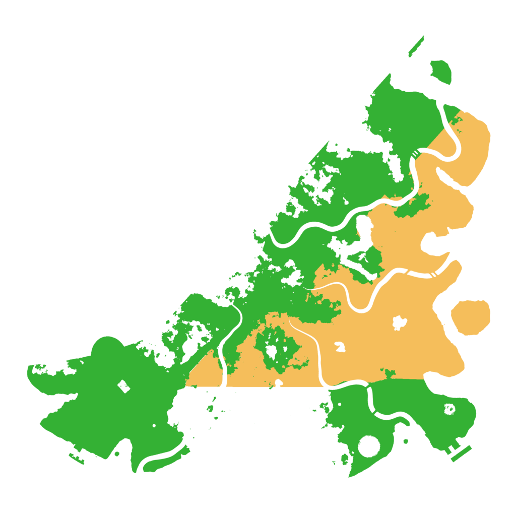 Biome Rust Map: Procedural Map, Size: 4500, Seed: 2041933715