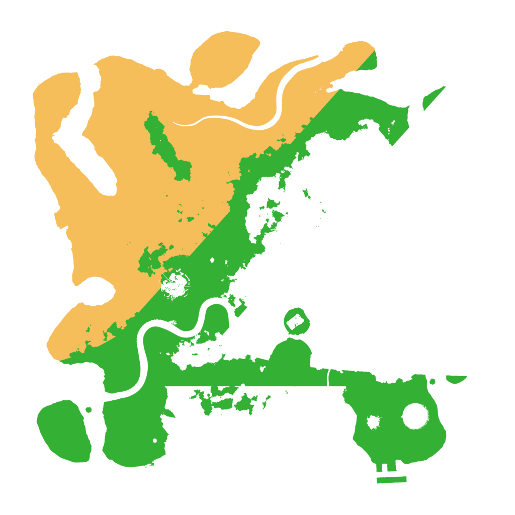 Biome Rust Map: Procedural Map, Size: 3500, Seed: 676315727
