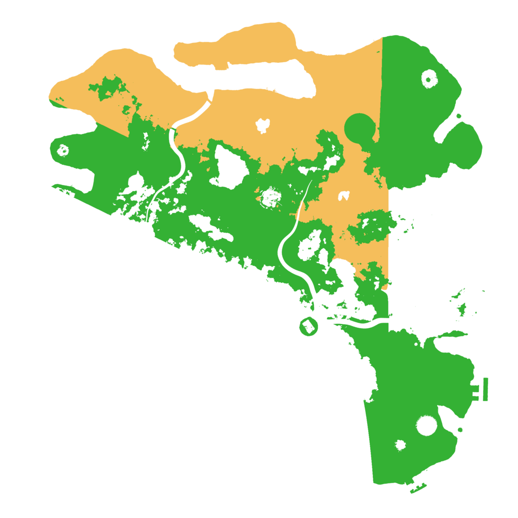 Biome Rust Map: Procedural Map, Size: 4500, Seed: 1045337651