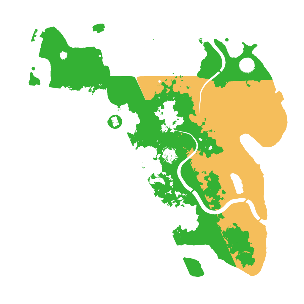 Biome Rust Map: Procedural Map, Size: 3500, Seed: 526584560