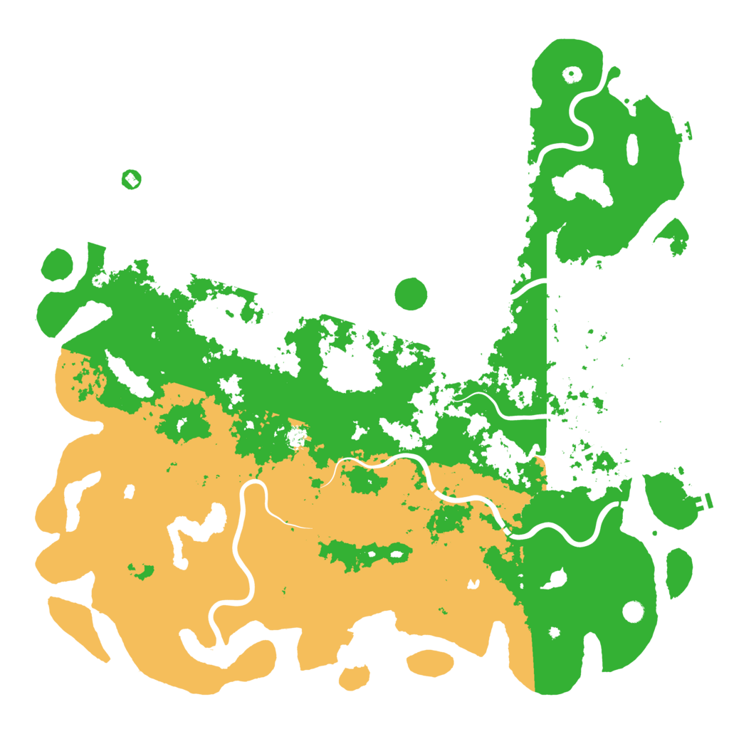 Biome Rust Map: Procedural Map, Size: 6000, Seed: 1552011019