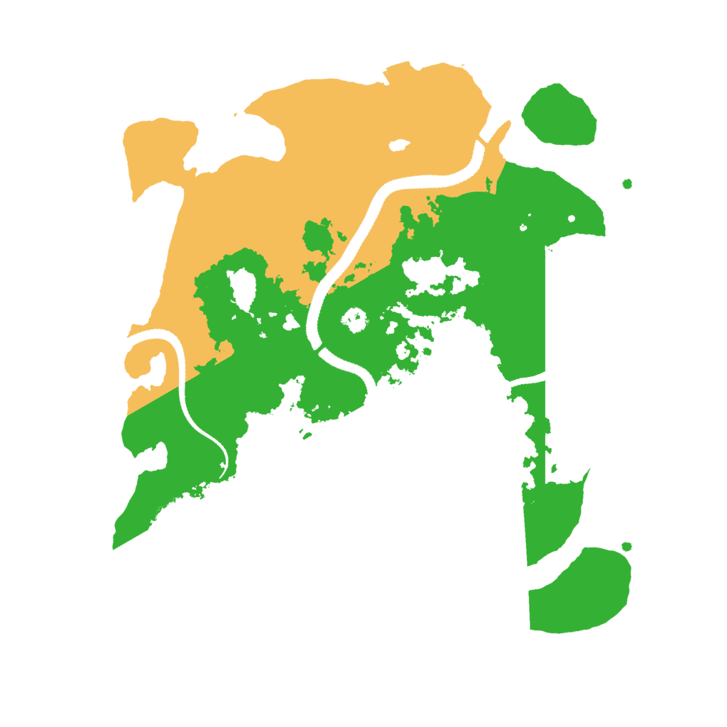 Biome Rust Map: Procedural Map, Size: 3000, Seed: 530437396