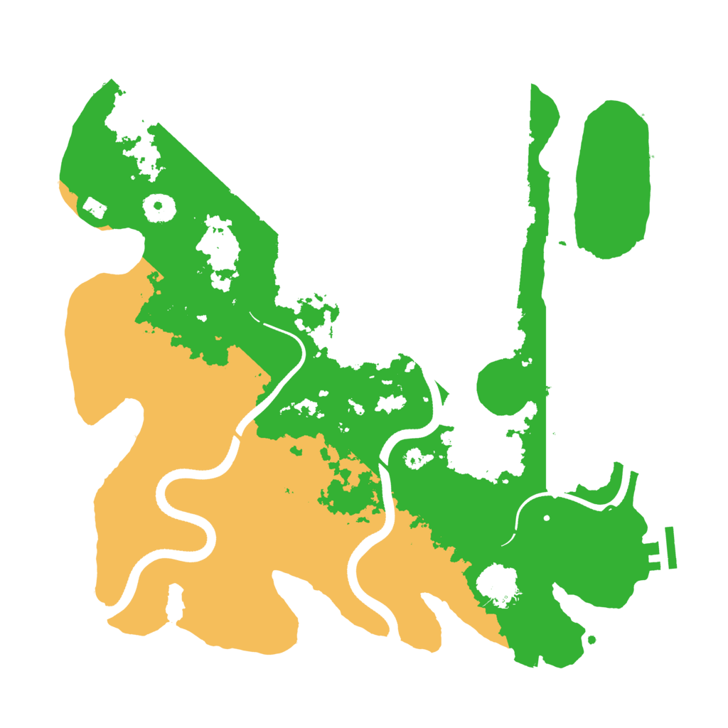 Biome Rust Map: Procedural Map, Size: 3500, Seed: 408883