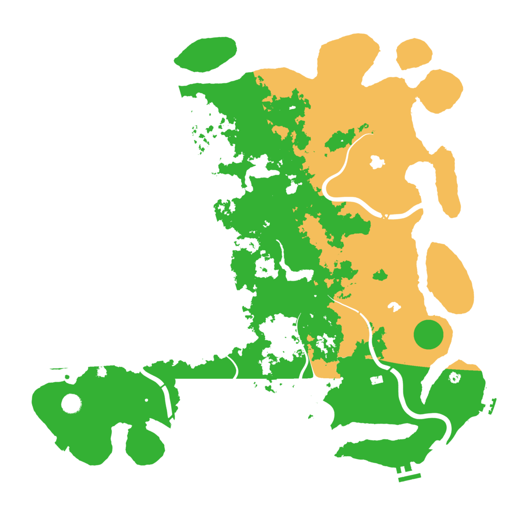 Biome Rust Map: Procedural Map, Size: 4500, Seed: 1736892265