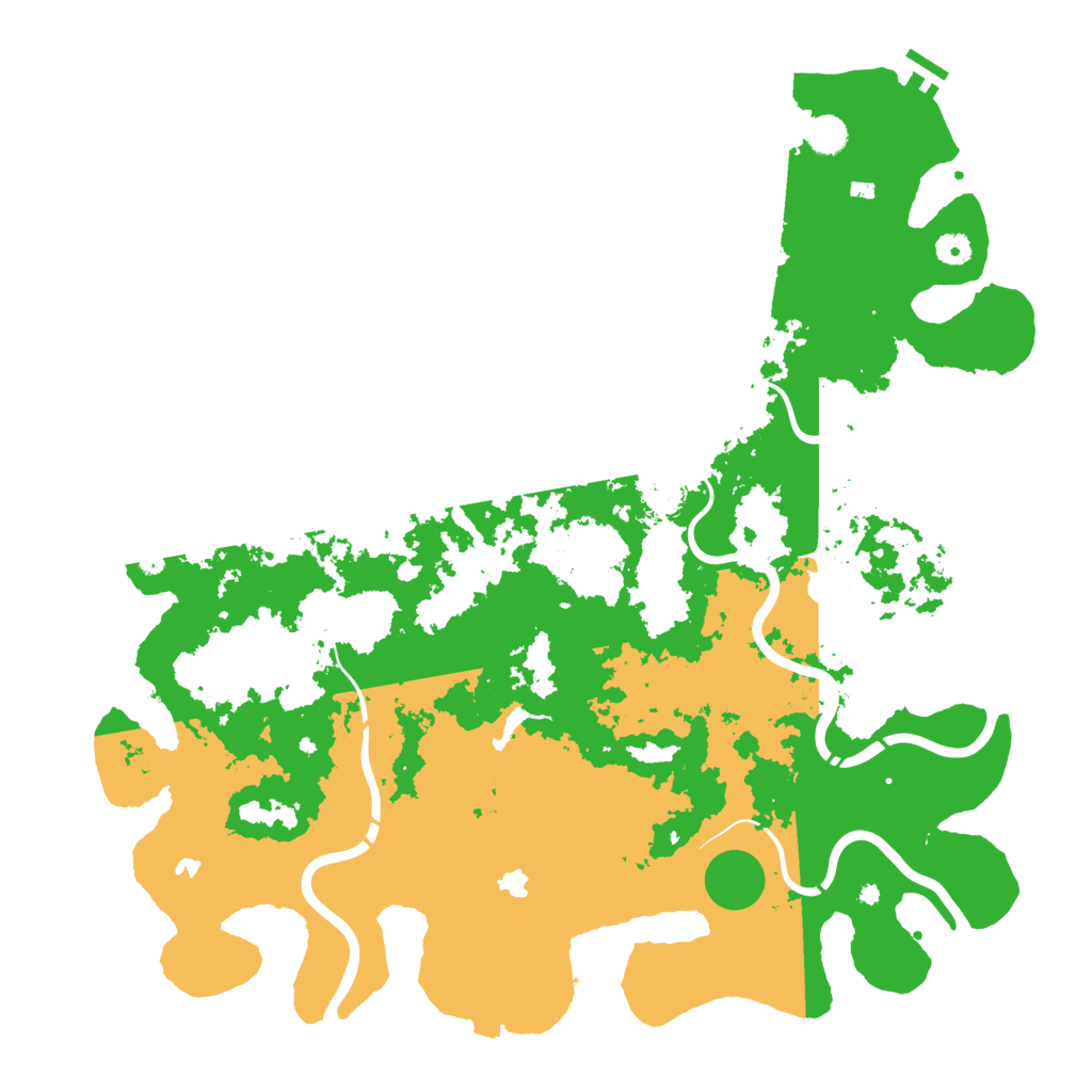 Biome Rust Map: Procedural Map, Size: 4800, Seed: 71450