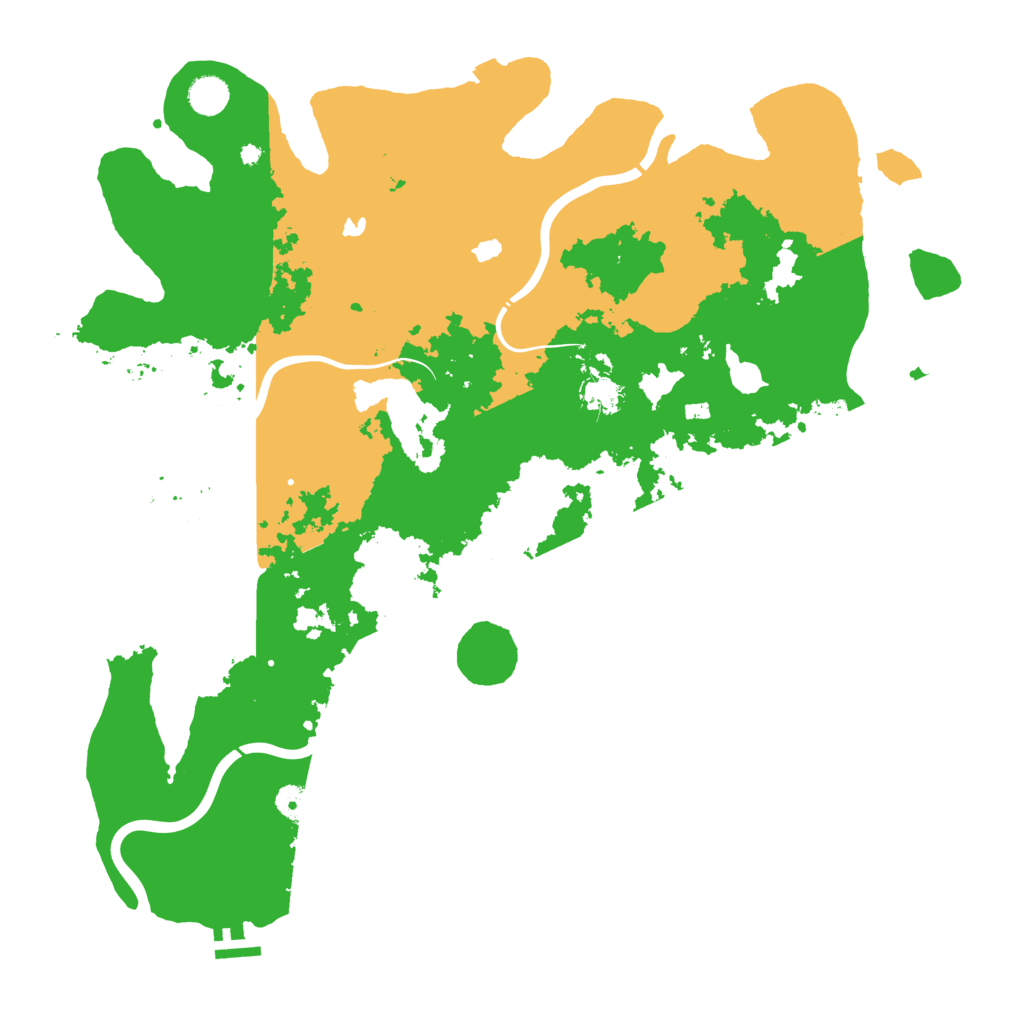Biome Rust Map: Procedural Map, Size: 4500, Seed: 5841357