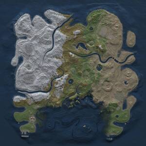 Thumbnail Rust Map: Procedural Map, Size: 4250, Seed: 260903, 17 Monuments