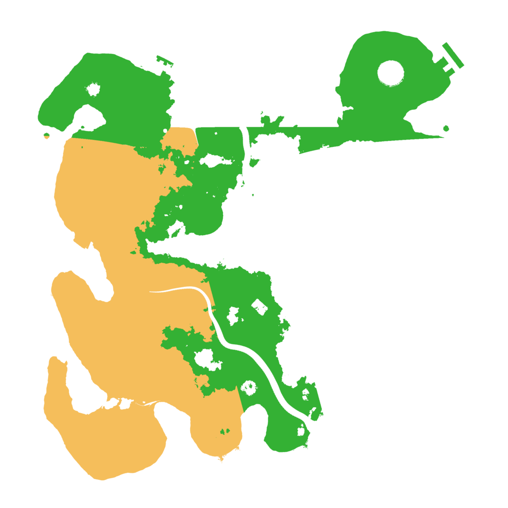 Biome Rust Map: Procedural Map, Size: 3500, Seed: 1157850593